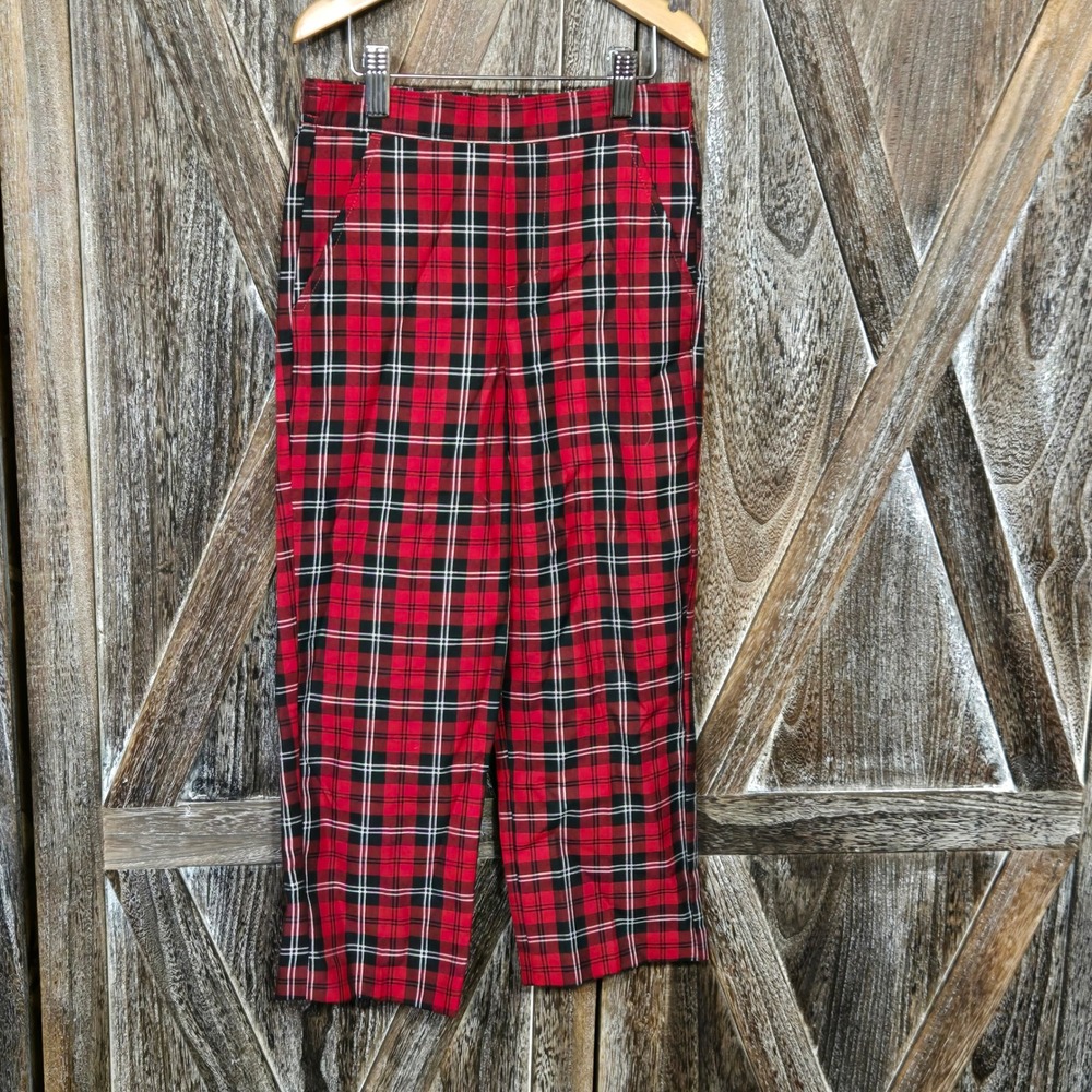 Class Club Red & Black‎ Plaid Pants Kids Size 6 Bottoms